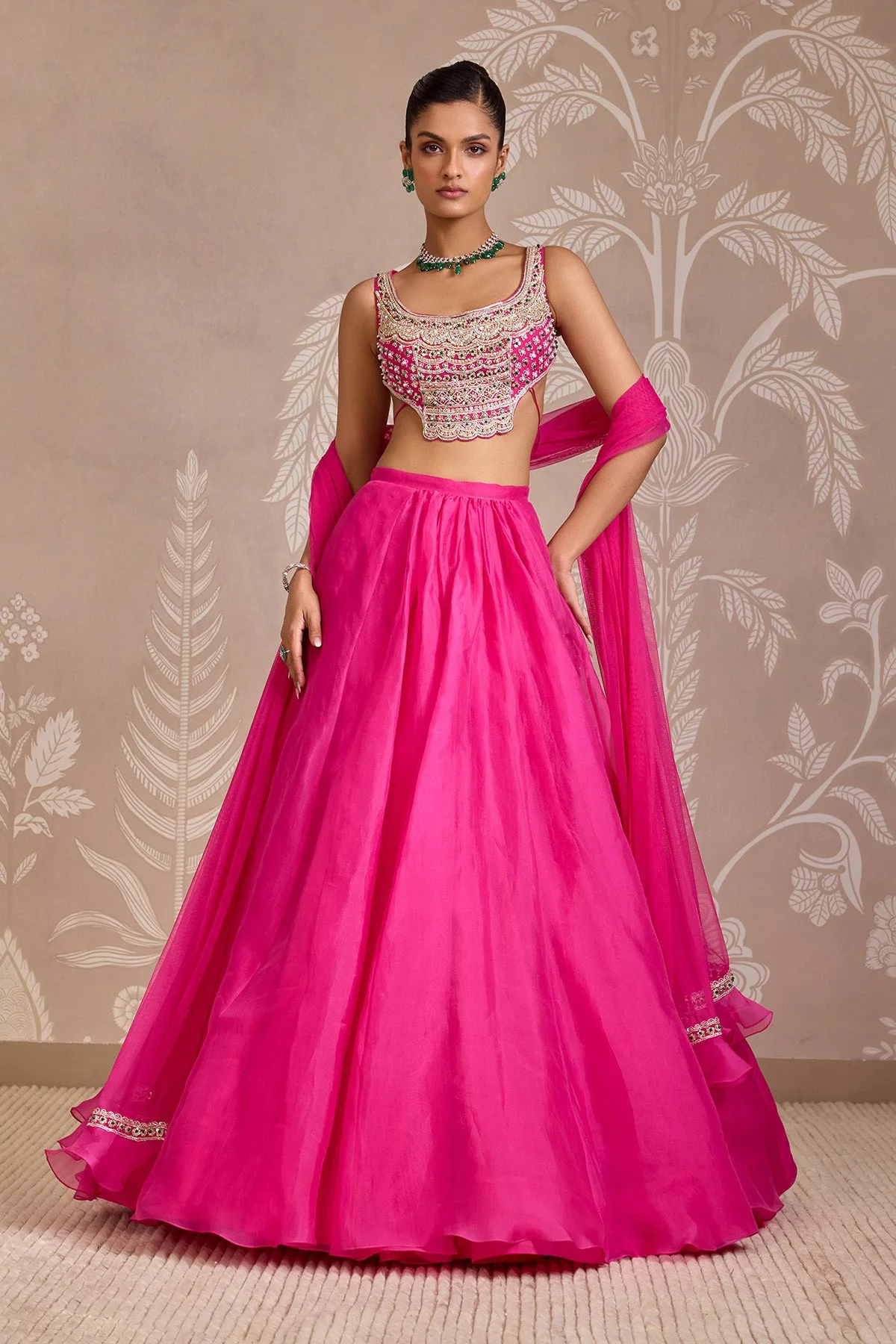 Floret lehenga set by Ridhi Mehra