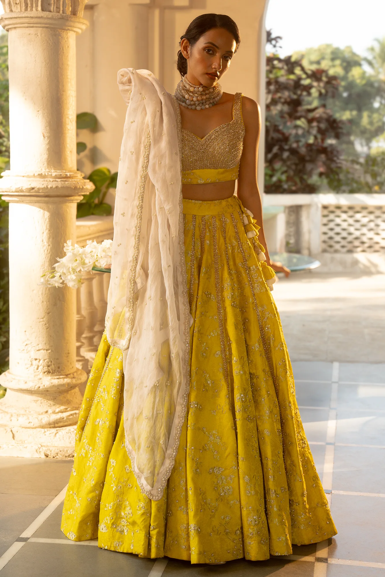 Adele Lehenga Set – Yellow by Paulmi And Harsh