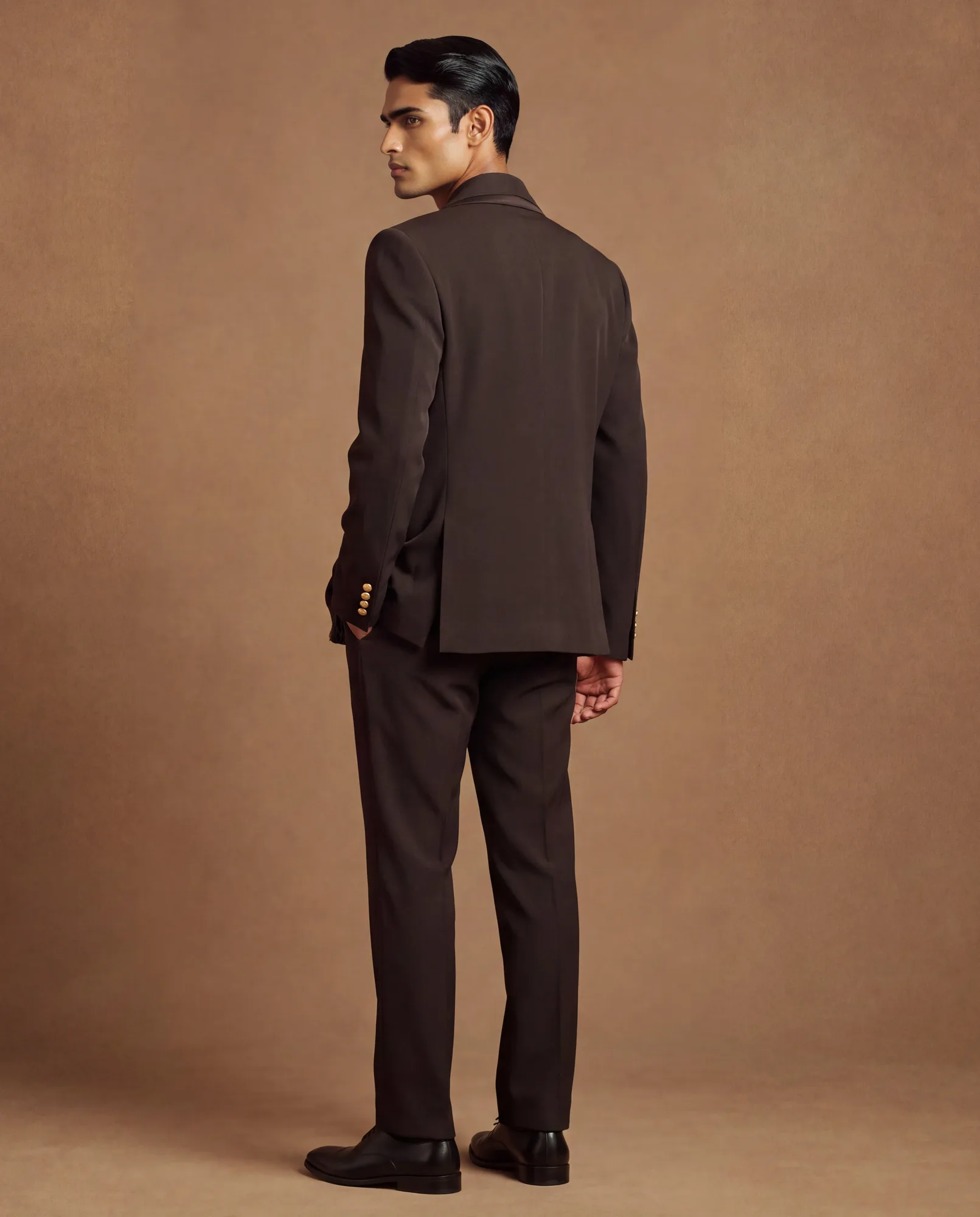 Gara Tuxedo Set by Dolly J, black jacket, view 4