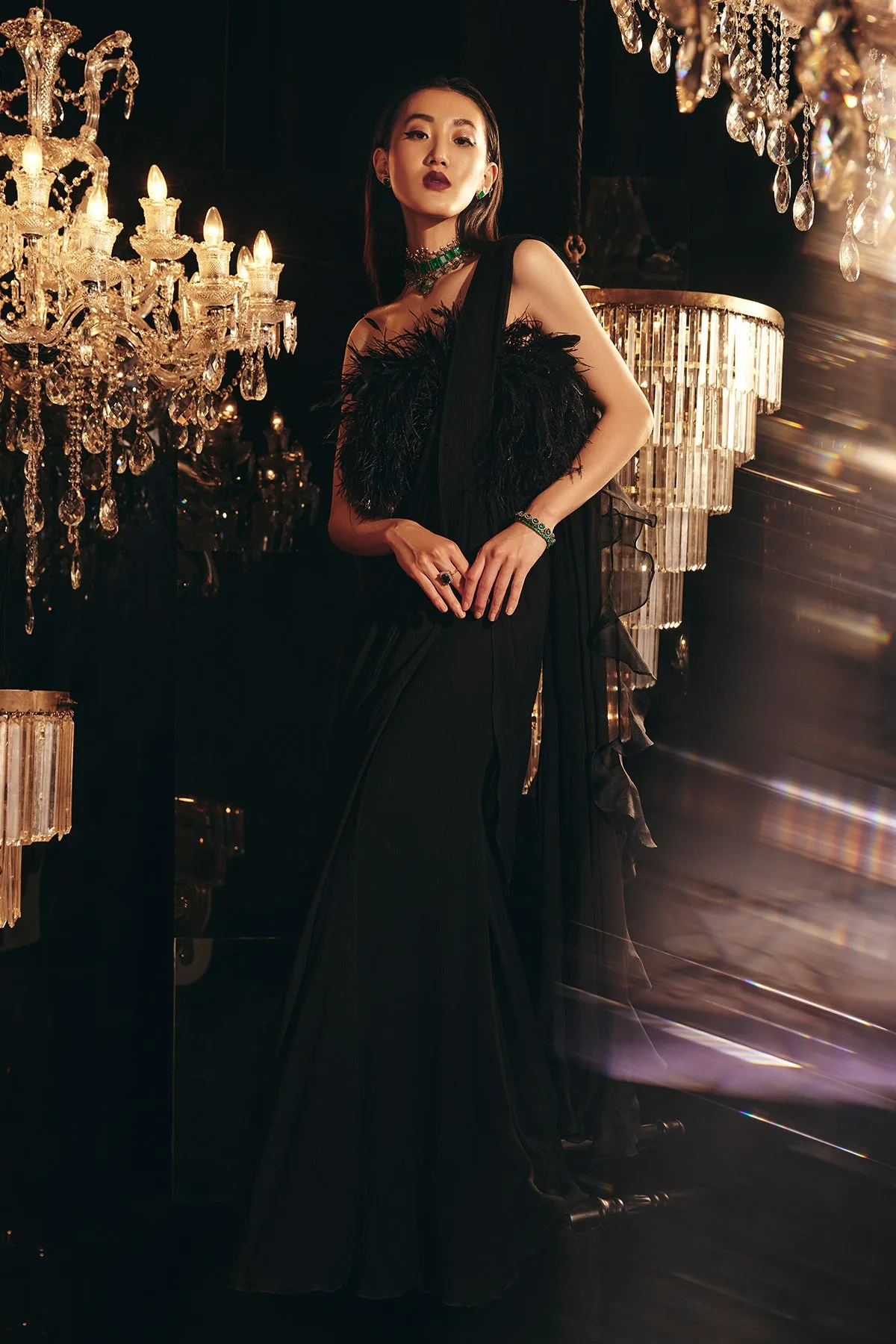 Sable by Ridhi Mehra, black sari