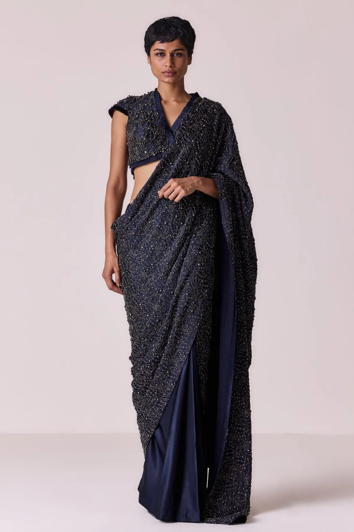 Clap Three by Qbik in navy blue