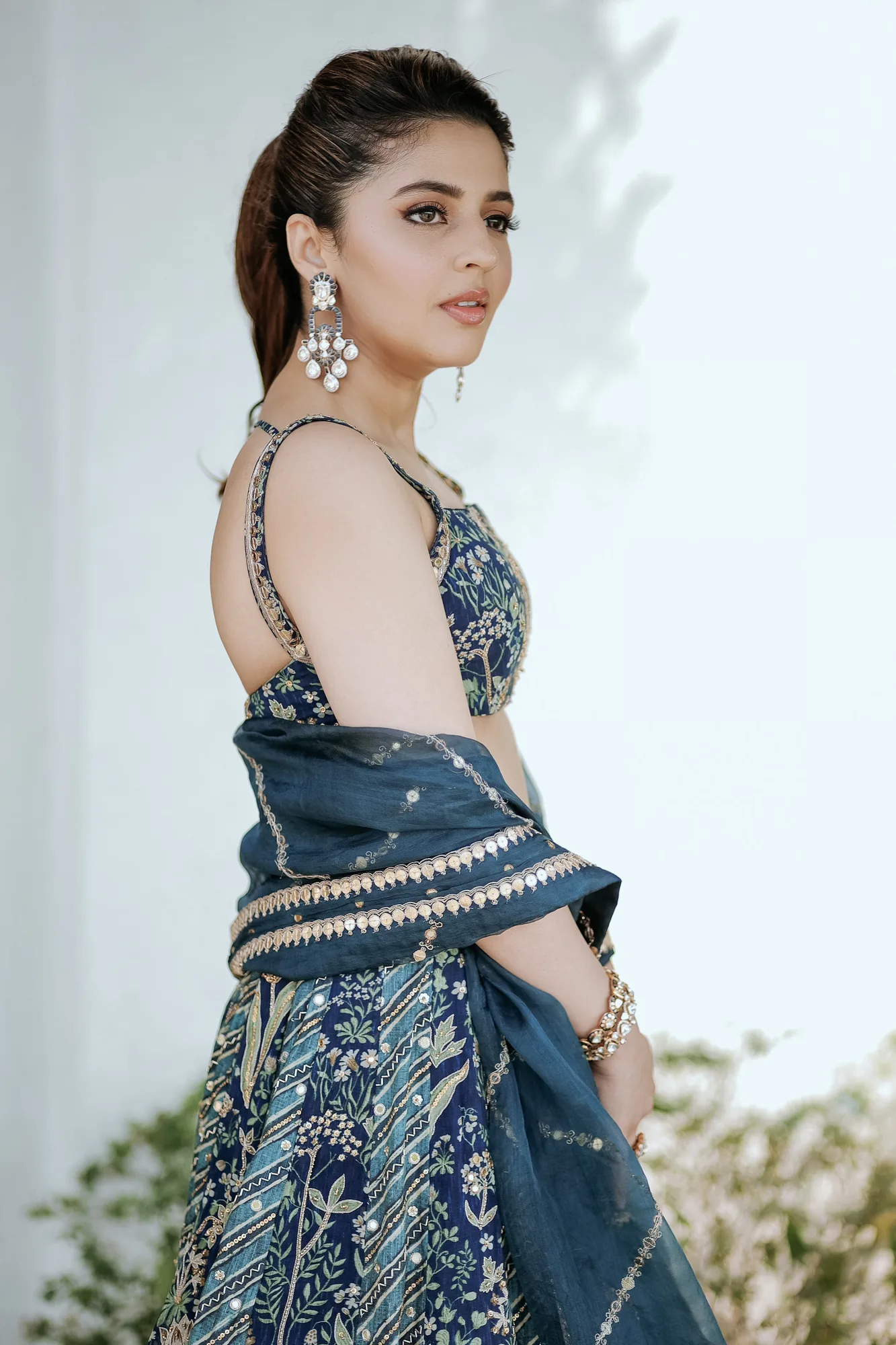 Isha Multani in the Eila Lehenga Set by Paulmi And Harsh, view 2