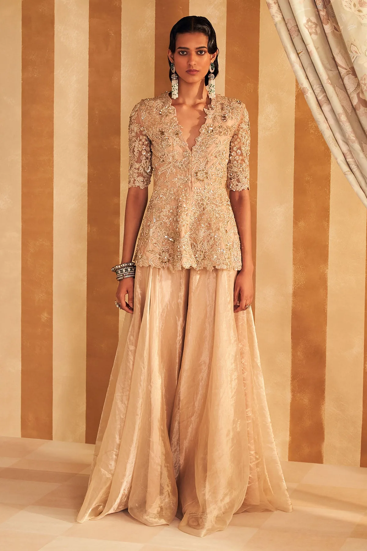 Mahroo Peplum set by Ridhi Mehra