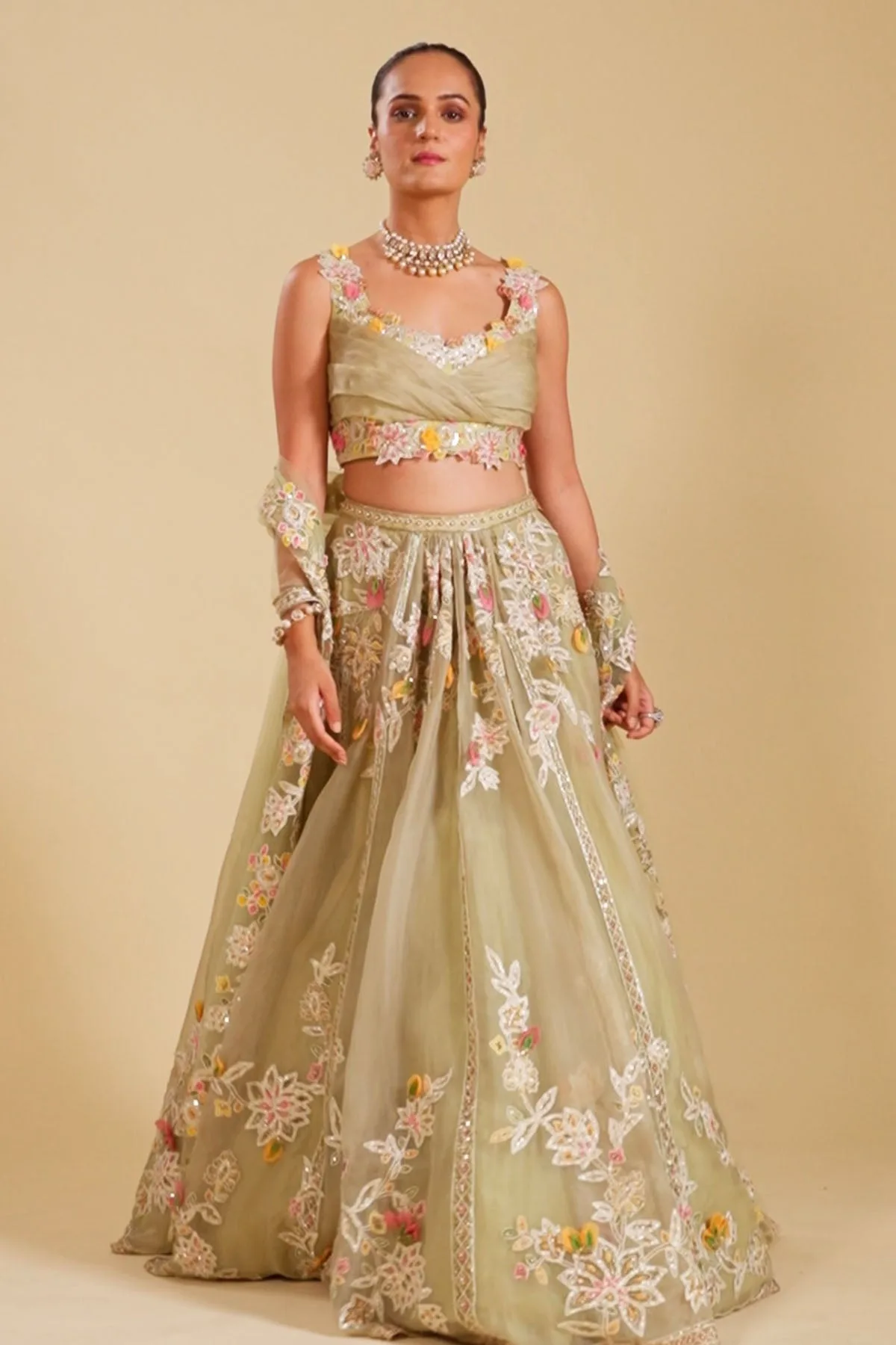 Lahya by Ridhi Mehra, yellow lehenga