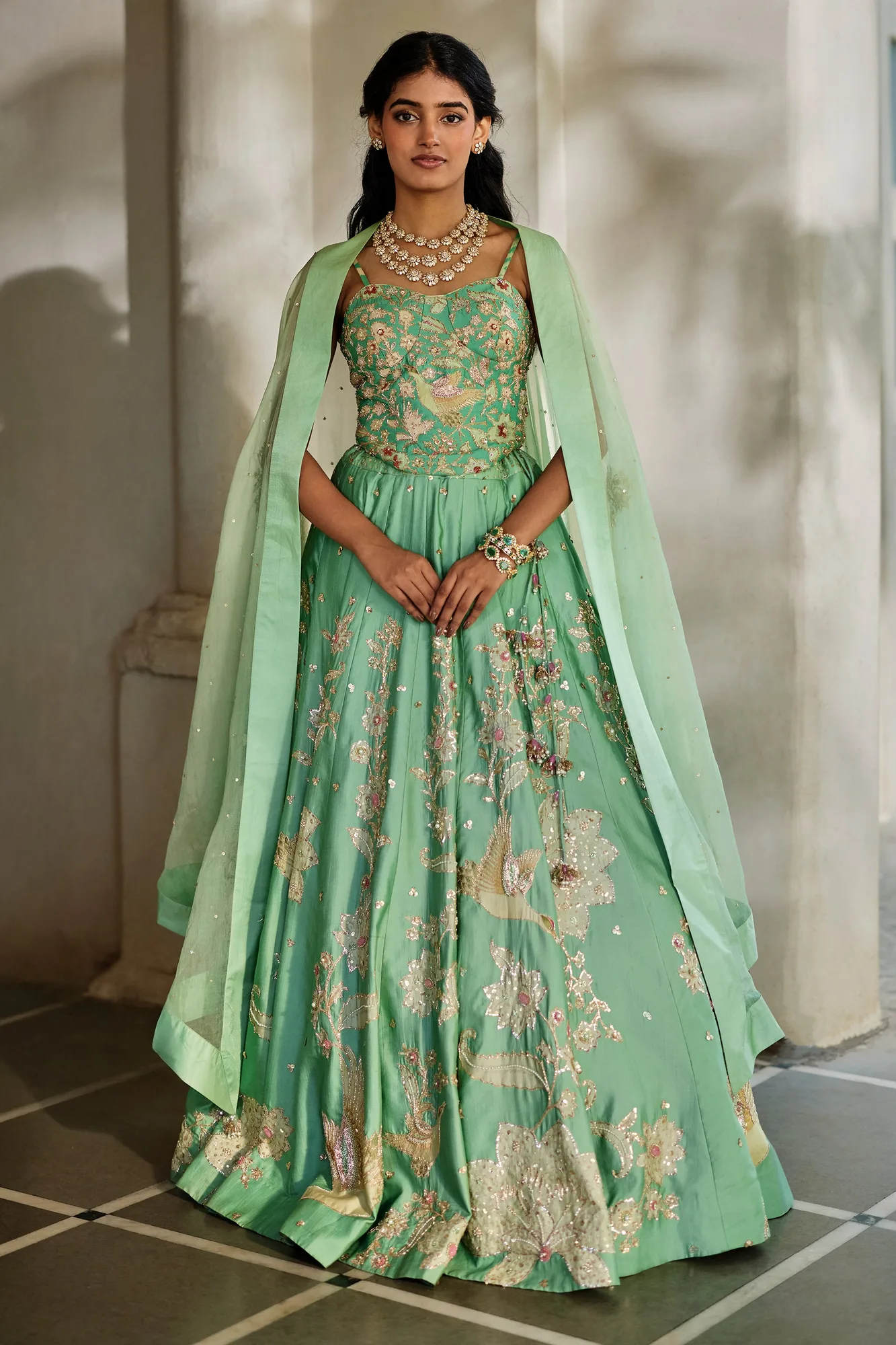 Heli Lehenga Set by Paulmi And Harsh