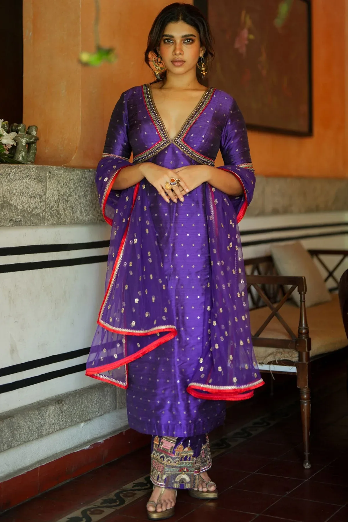 Dushara Vijayan in Ishakpasha (Purple) by Qbik