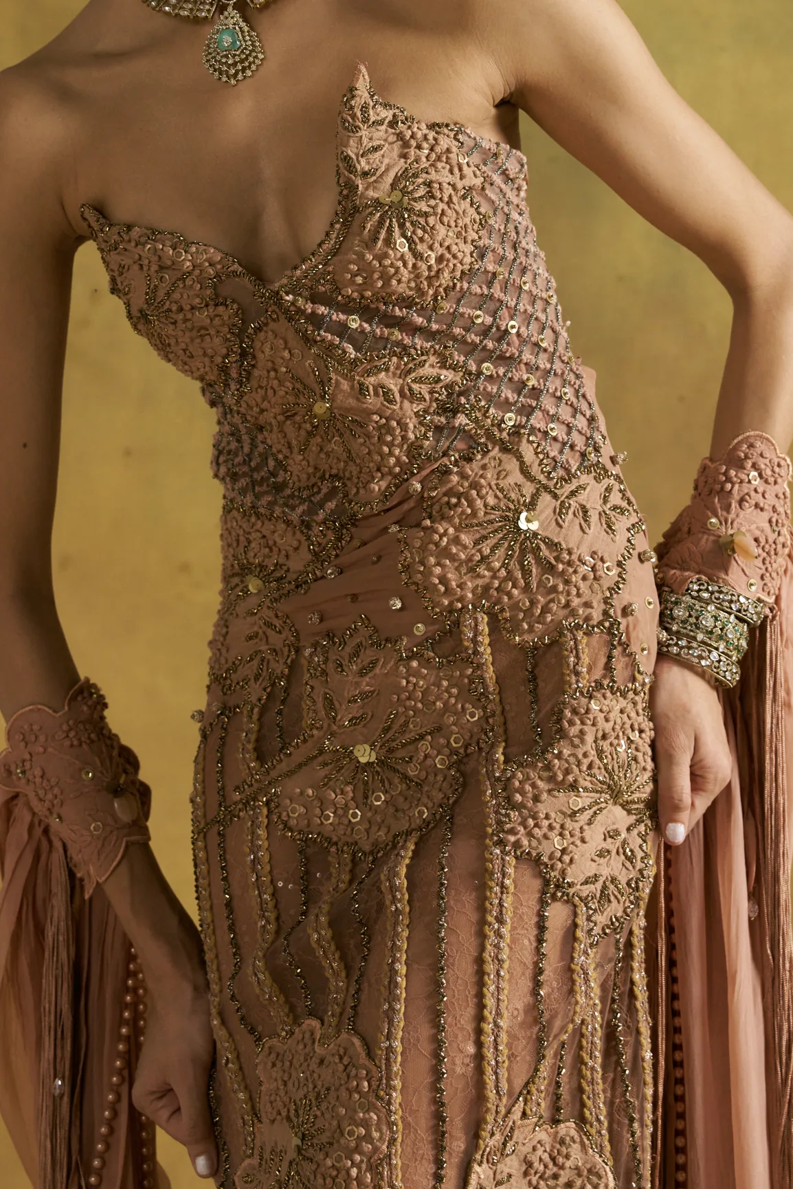 Alley Column gown by Rishi and Vibhuti, view 4