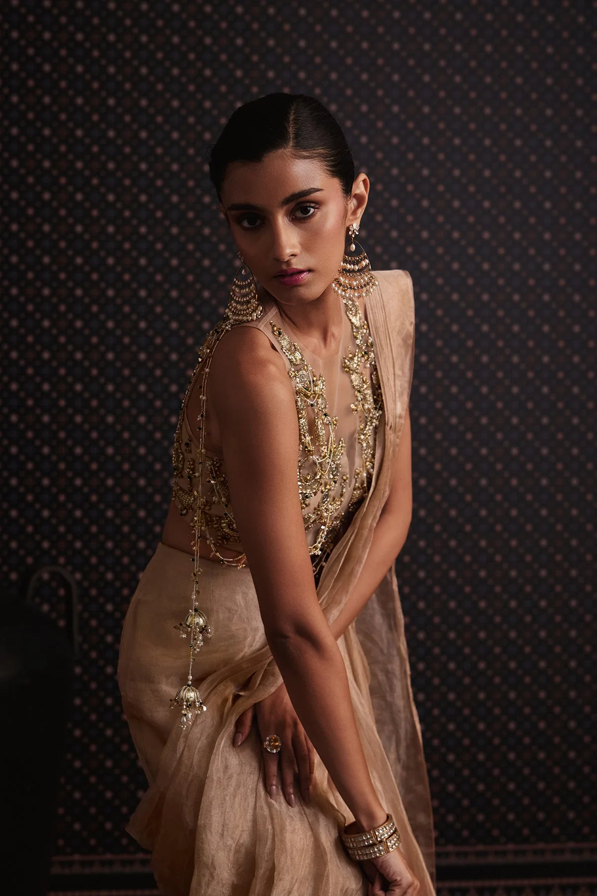 Elysian Saree Set by Ridhi Mehra, view 3