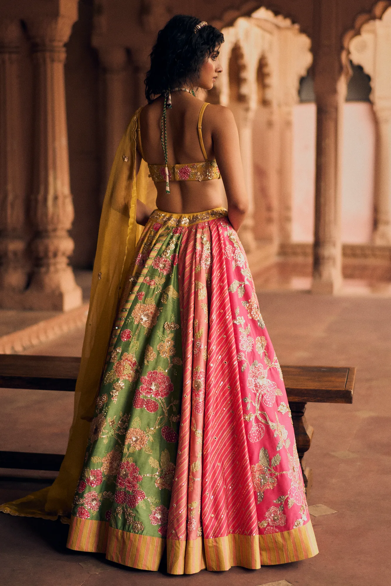 Bhakthi Lehenga Set by Paulmi And Harsh, view 2