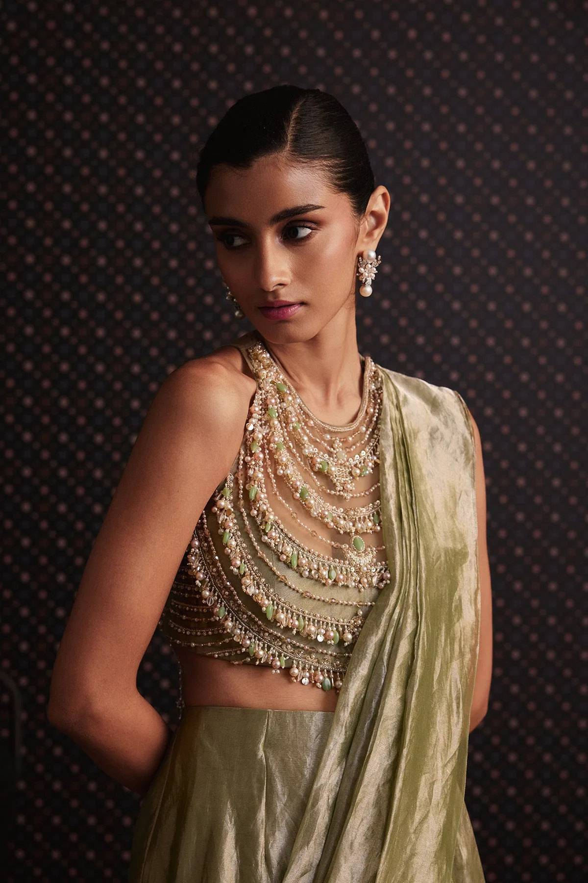 Ode Saree Set by Ridhi Mehra, view 2