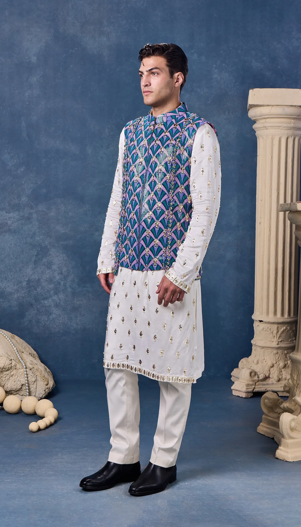Midnight Haze - Bundi Set by Papa Don't Preach in ivory, view 2