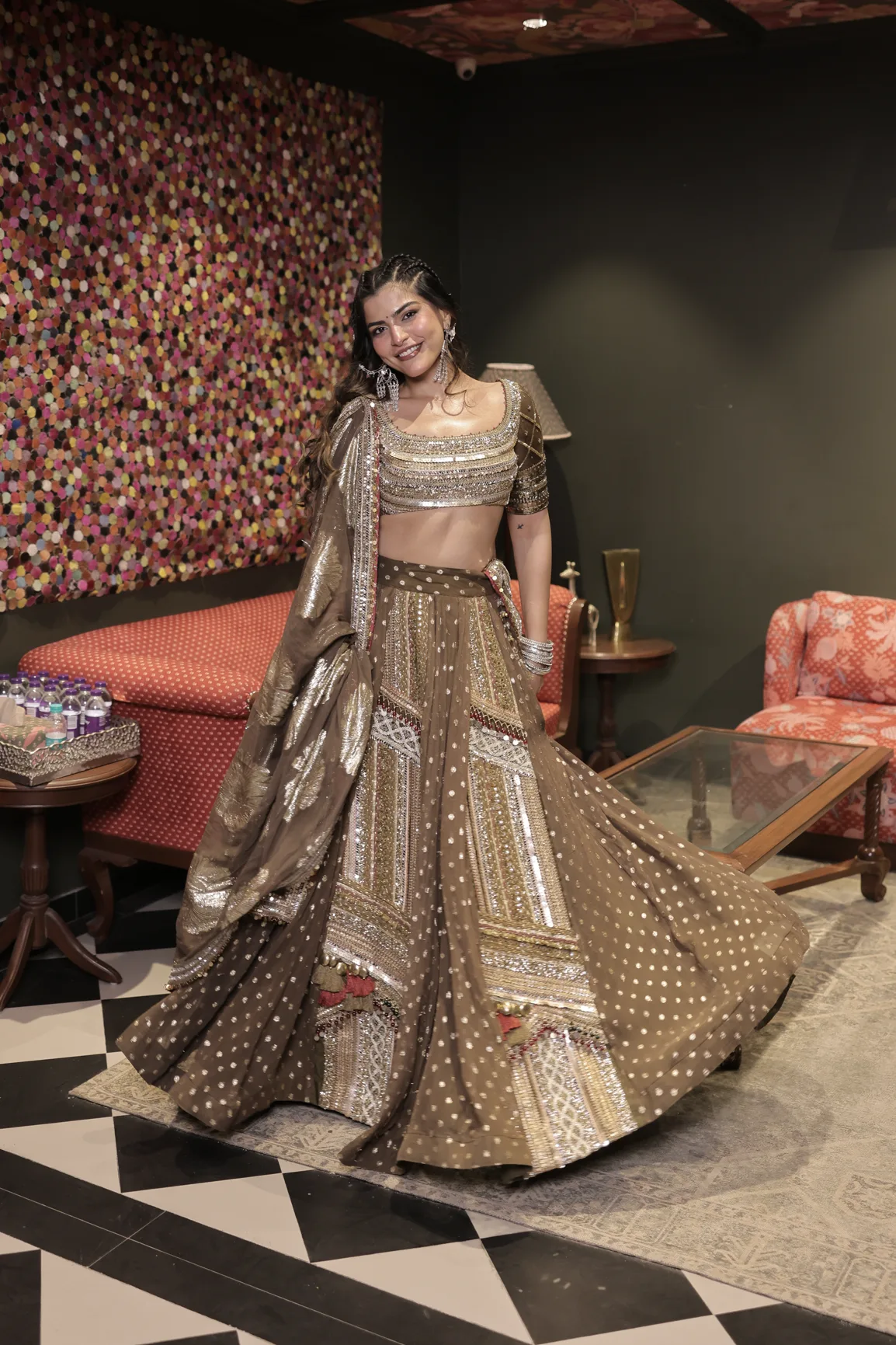 Kritika Khurana in Zalima Lehenga by Rishi and Vibhuti