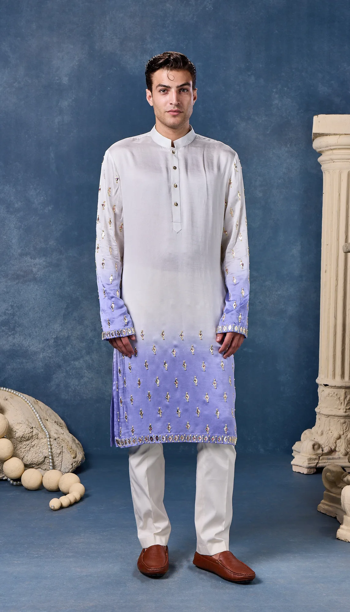 Lilac Haze - Kurta Set by Papa Don't Preach