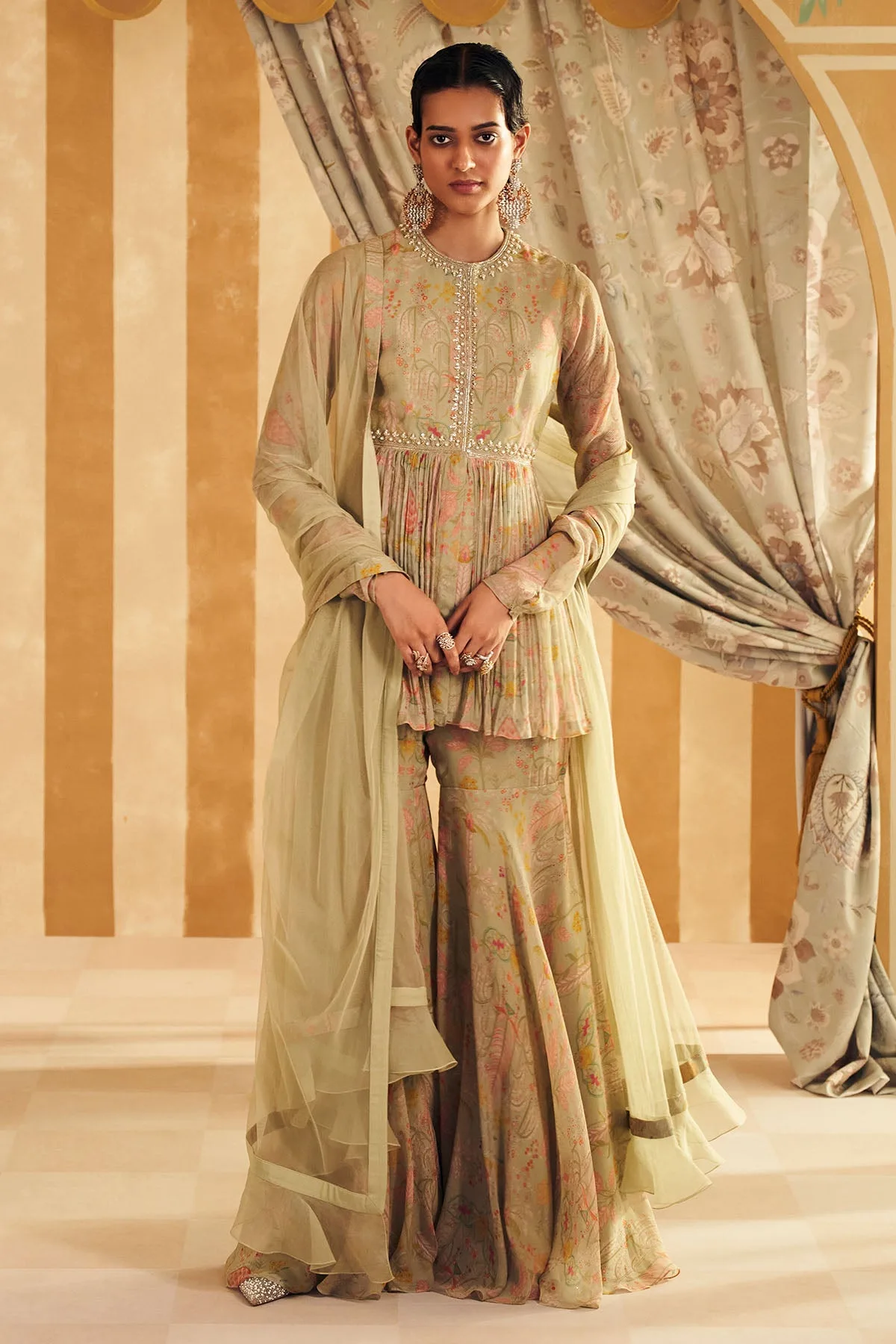 Nashit Peplum set by Ridhi Mehra