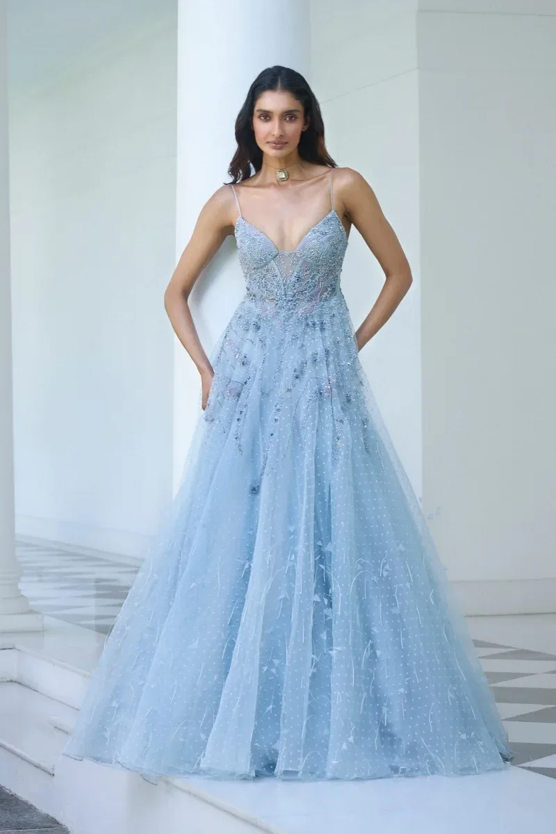 "Adira" Organza Gown by Dolly J