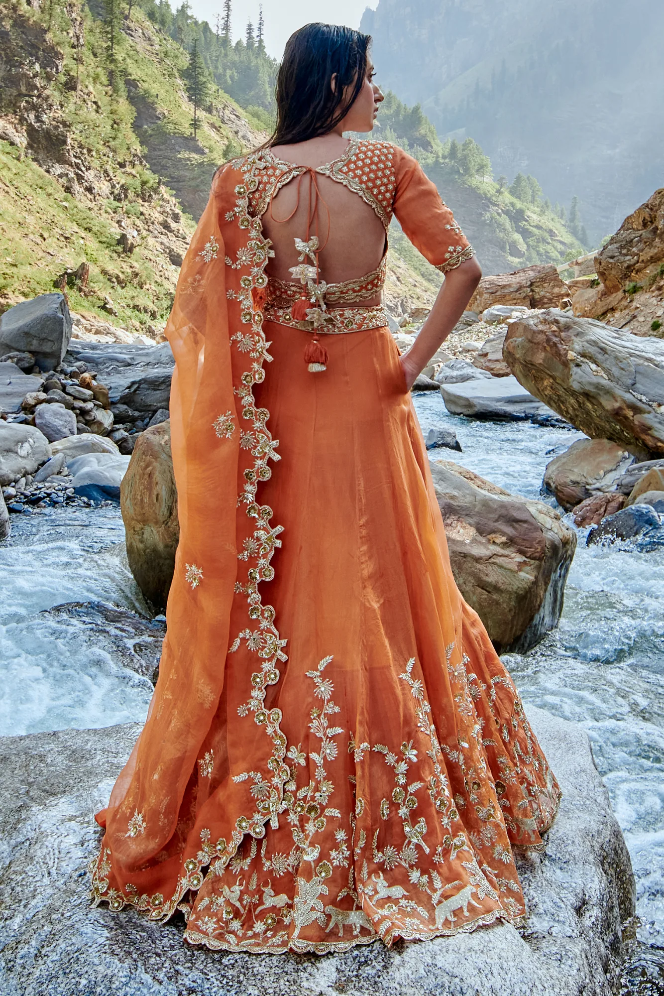 Nigella Lehenga Set by Paulmi And Harsh, view 2