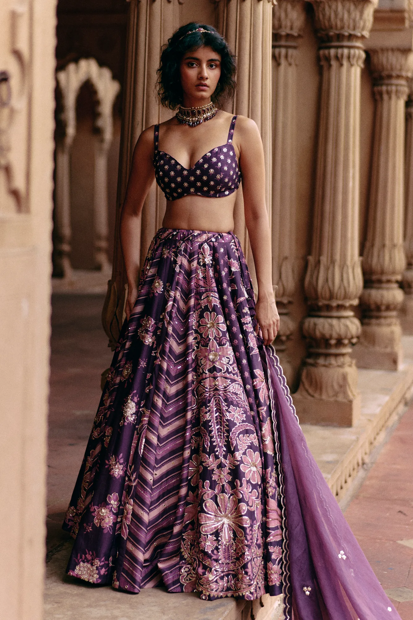 Aubrey Lehenga Set by Paulmi And Harsh
