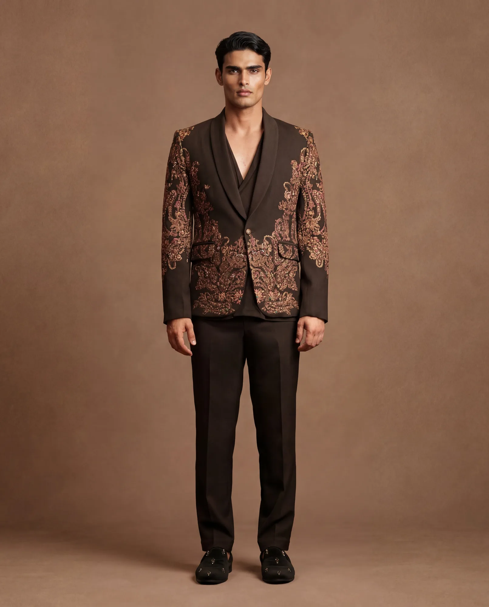 Sepia Suit Set by Dolly J, mocha jacket