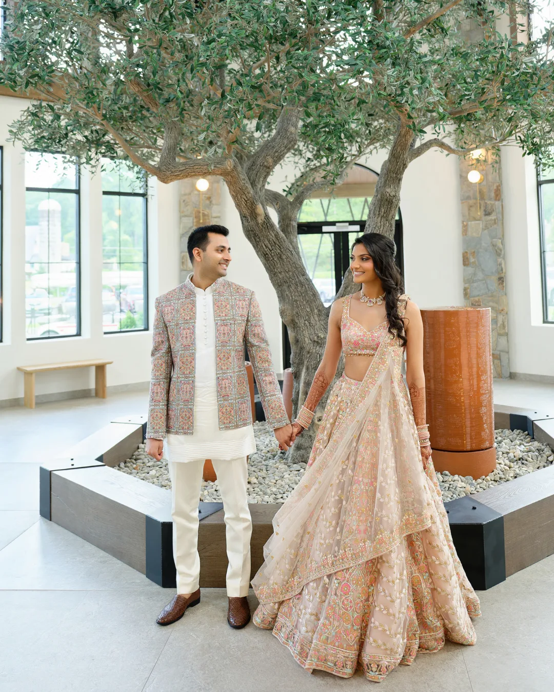 Priyal Soni In Our Peach Net Lehenga by Tamanna Punjabi Kapoor