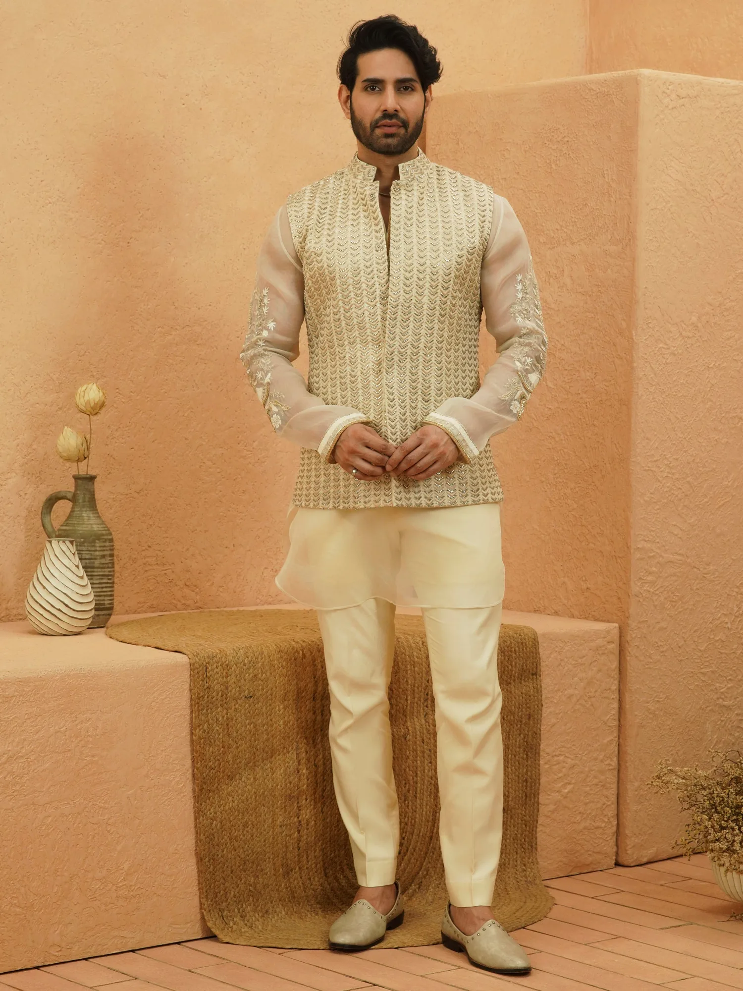 Zubair Embellished Bundi by SVA