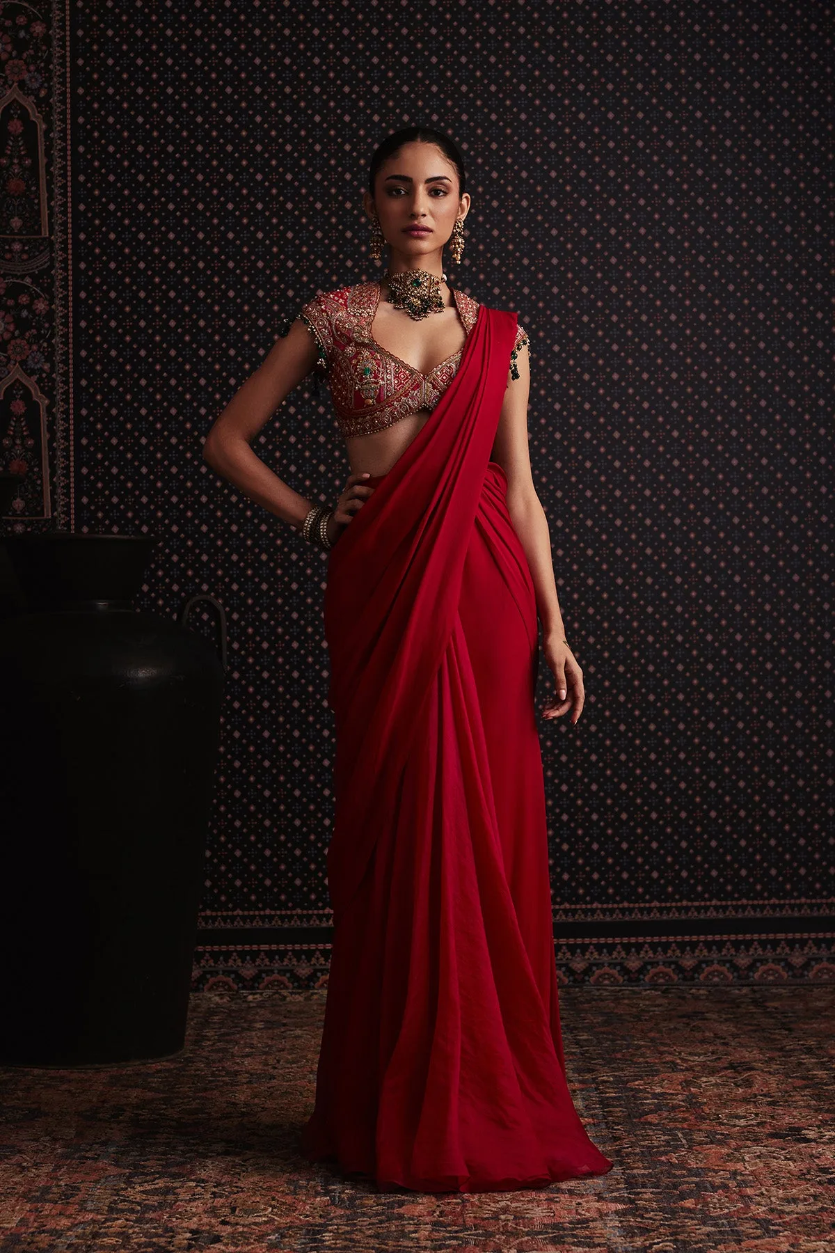 Seraphine Saree Set by Ridhi Mehra