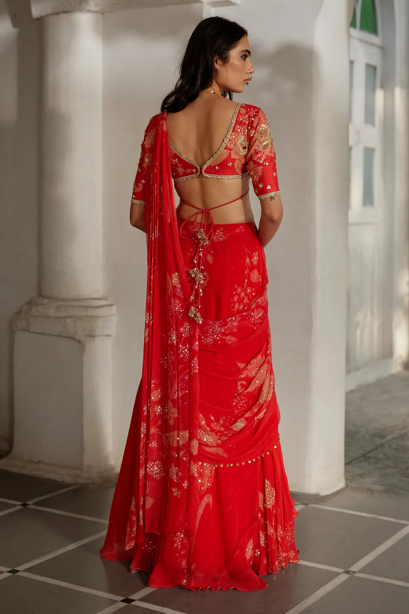 Lia Saree Set by Paulmi And Harsh, view 2