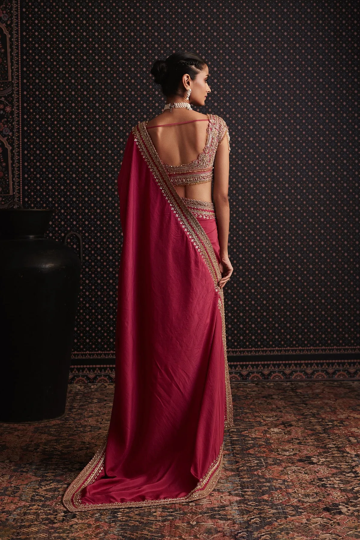 Solstice Saree Set by Ridhi Mehra, view 4