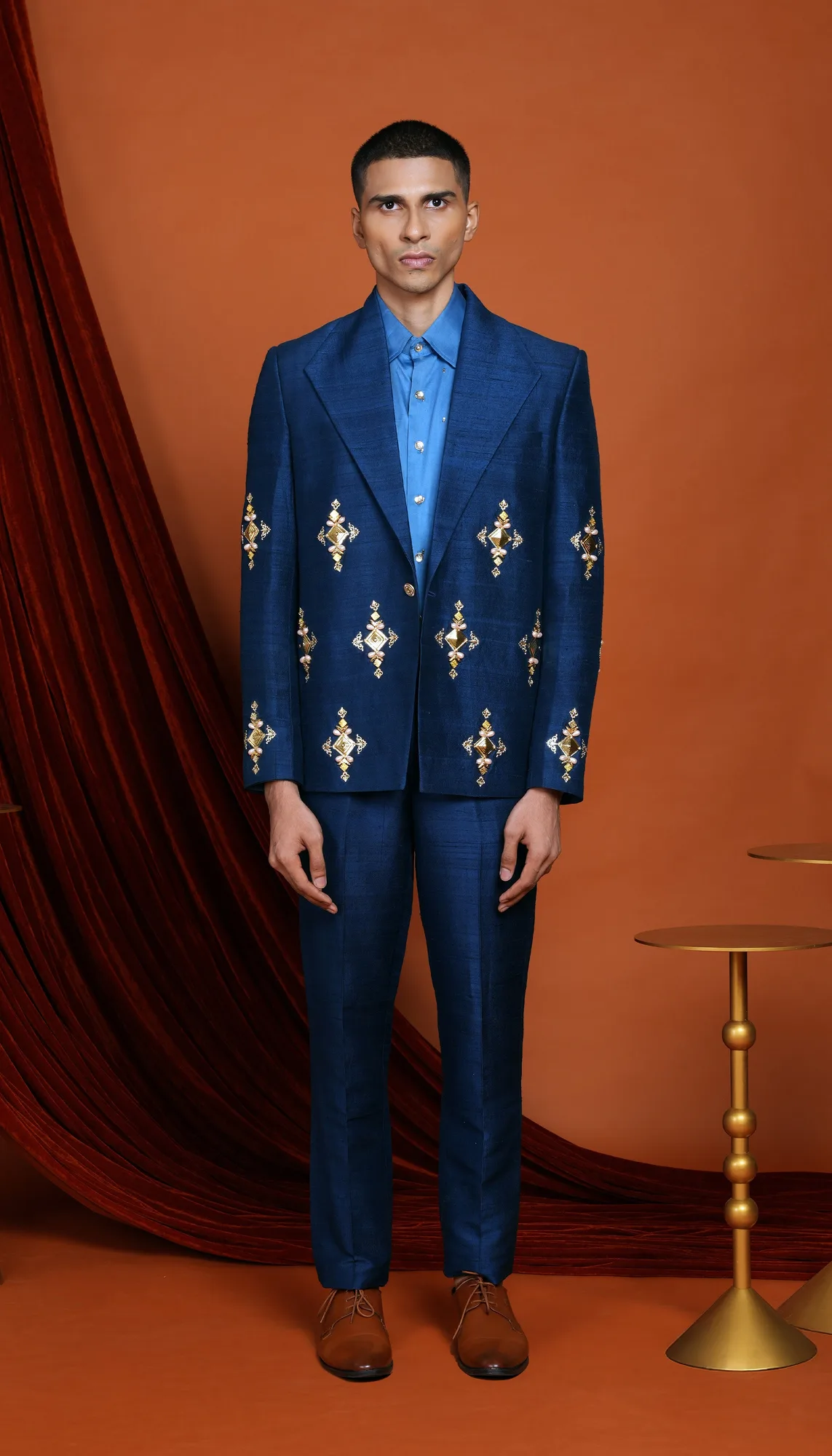 Cruz - blue blazer set by Papa Don't Preach, blue jacket