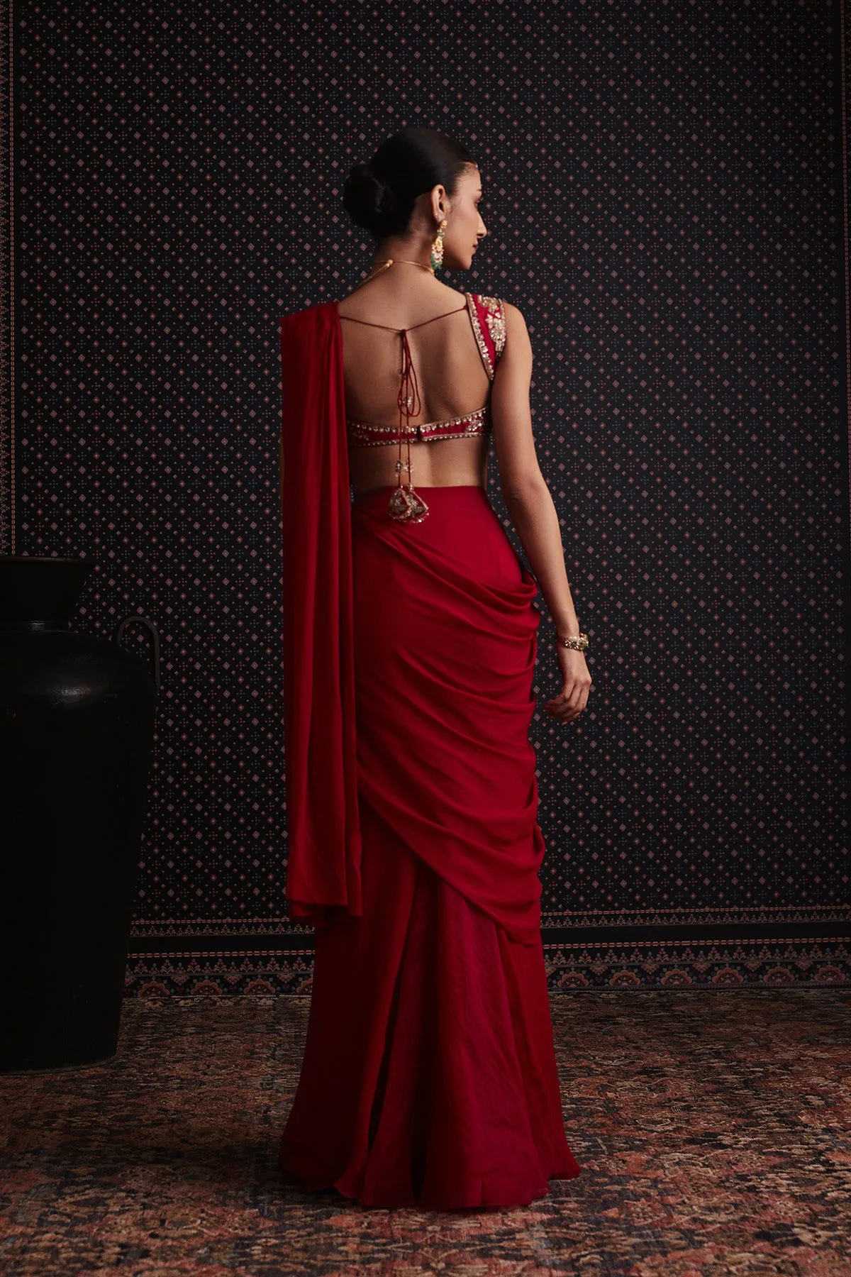 Maribel Saree Set by Ridhi Mehra, view 4