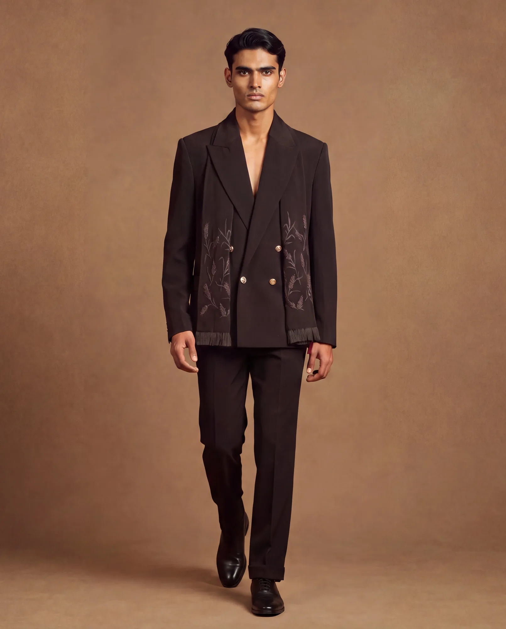 Gara Tuxedo Set by Dolly J, black jacket