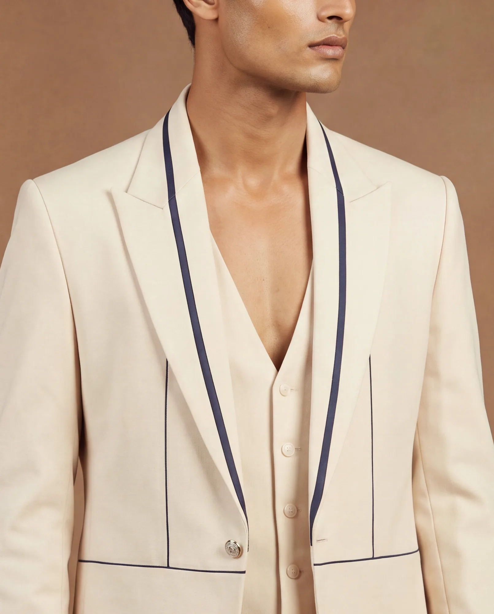 Alabaster Suit Set by Dolly J, ivory jacket, view 2