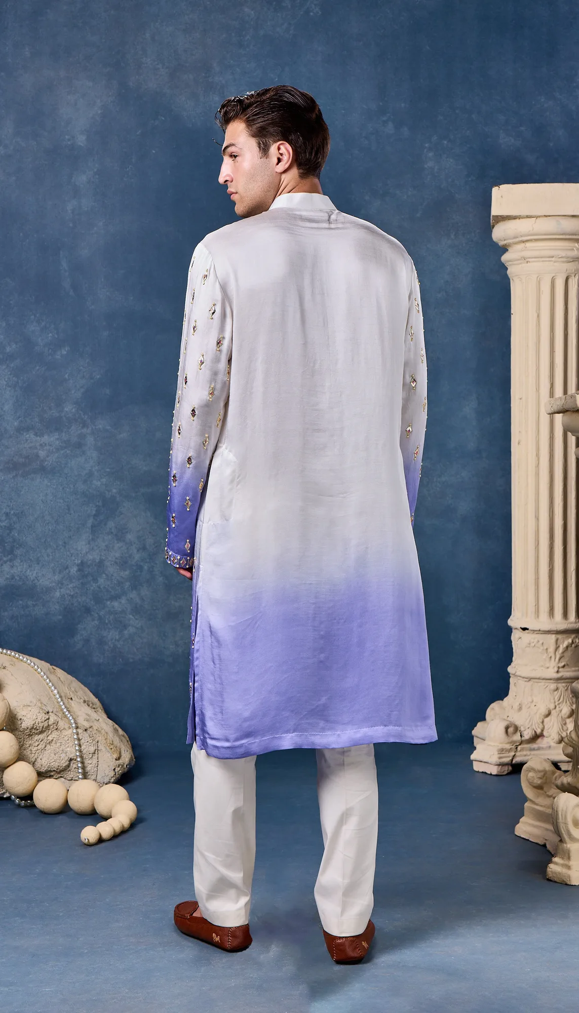 Lilac Haze - Kurta Set by Papa Don't Preach, view 3
