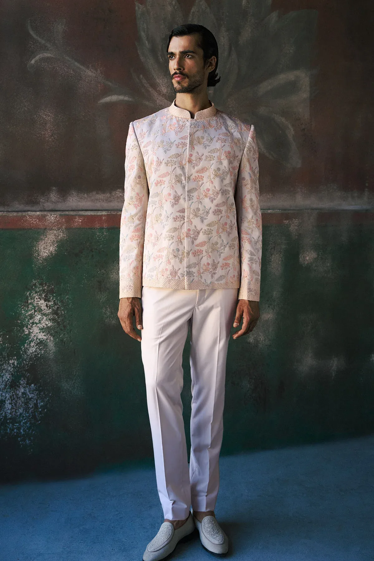 Ehrav Bandgala Short Jacket & Pant Set by Dolly J