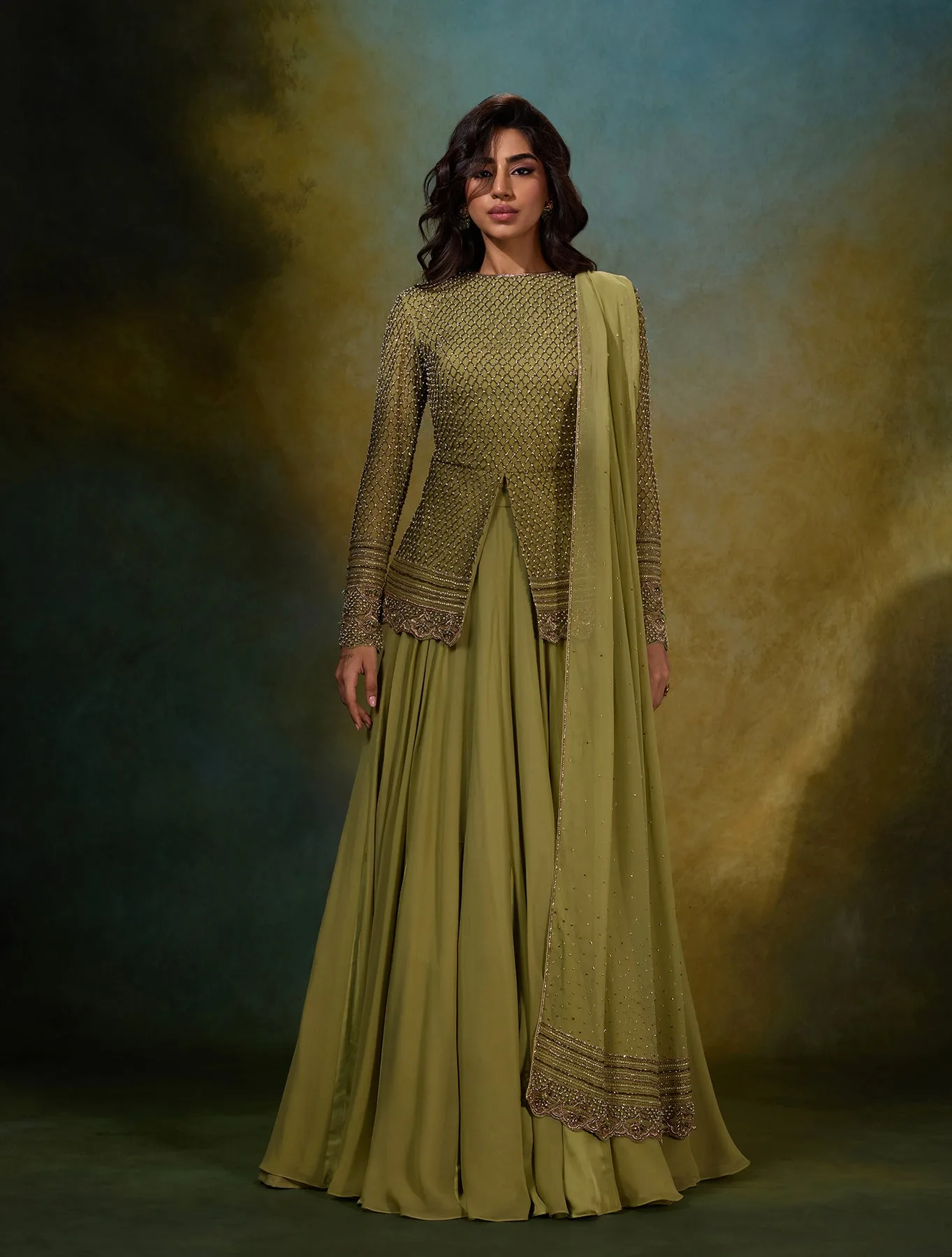 Della by Shloka Khialani, lehenga, view 3