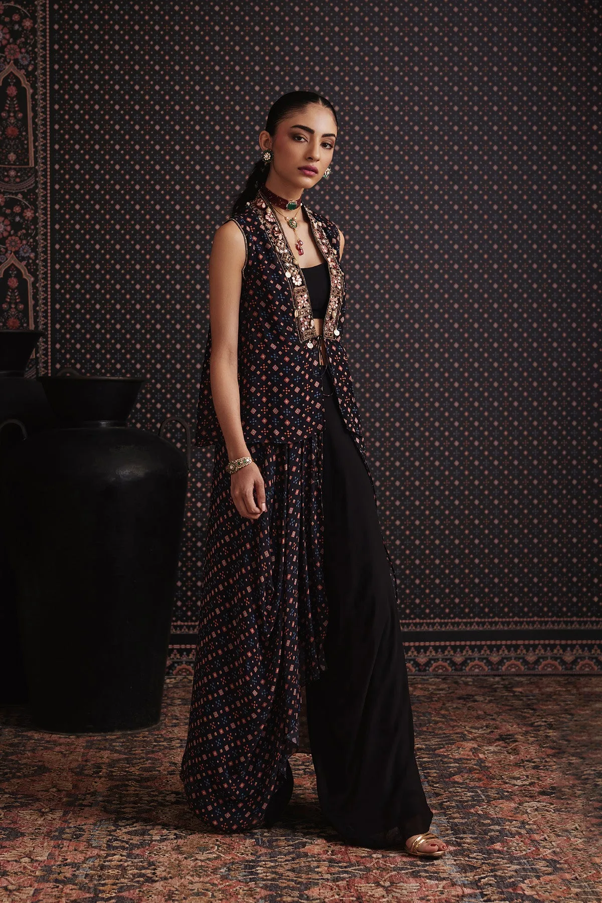 Lore Cape Set by Ridhi Mehra, view 2