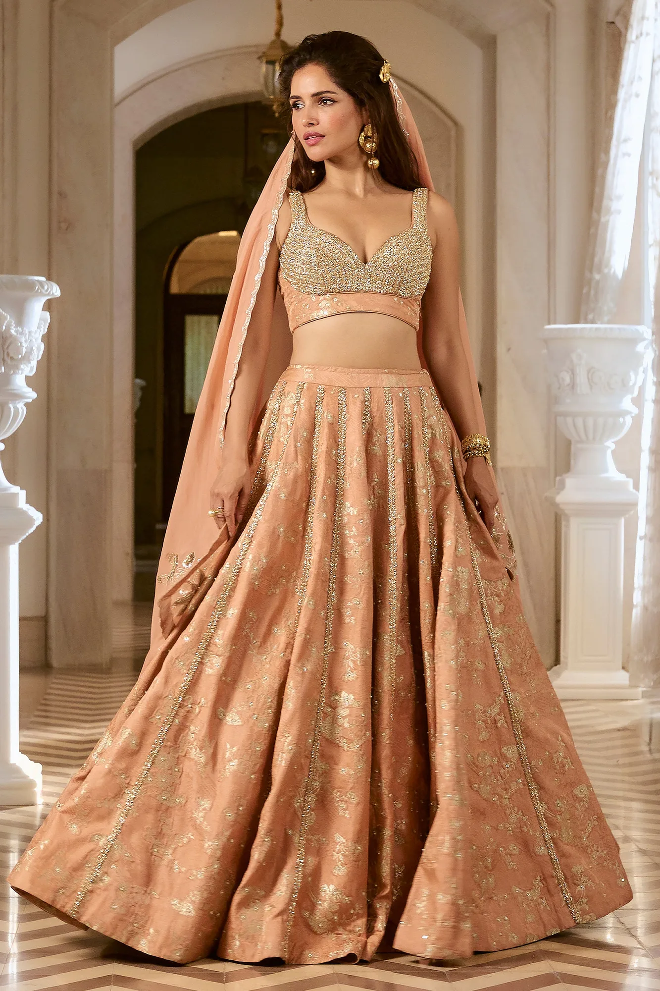Adele Lehenga Set – Onion Pink by Paulmi And Harsh