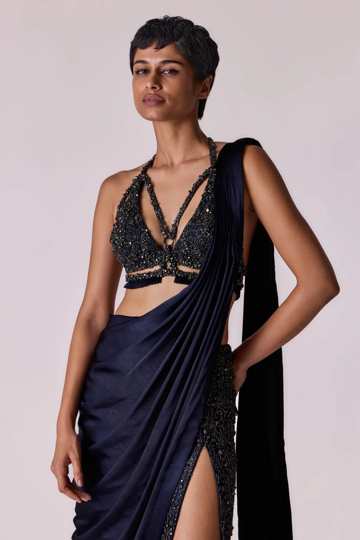 Clap Three/A by Qbik in navy blue, view 4