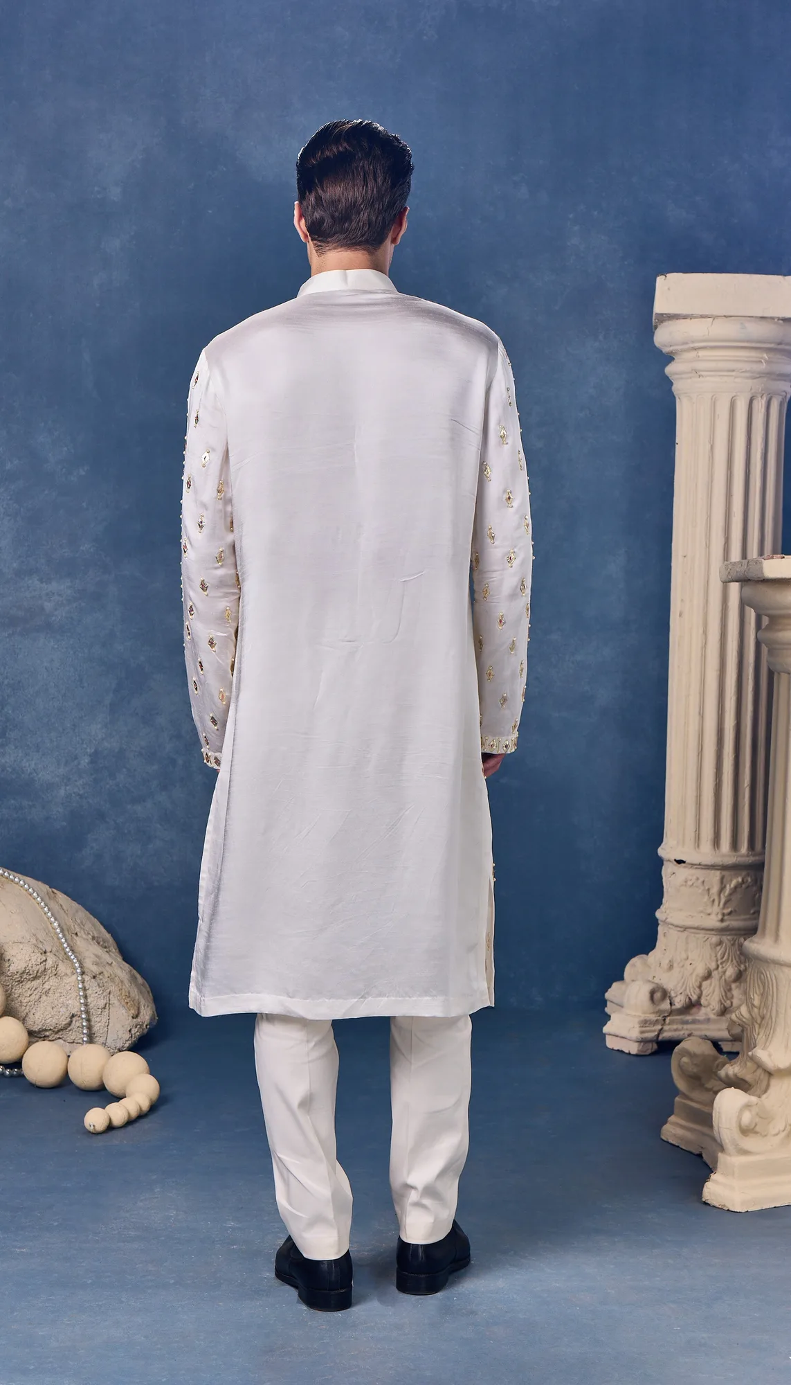 Moonlit Ivory - Kurta Set by Papa Don't Preach, view 2