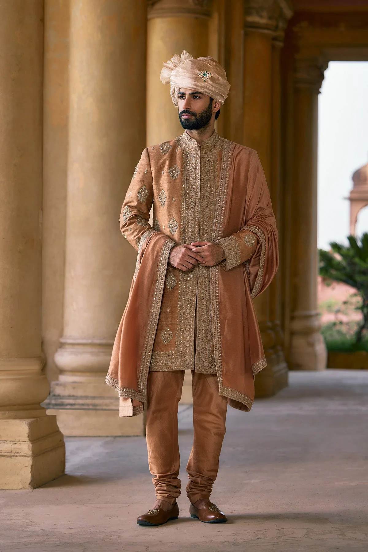 Ranjheya Sherwani Set by Ridhi Mehra