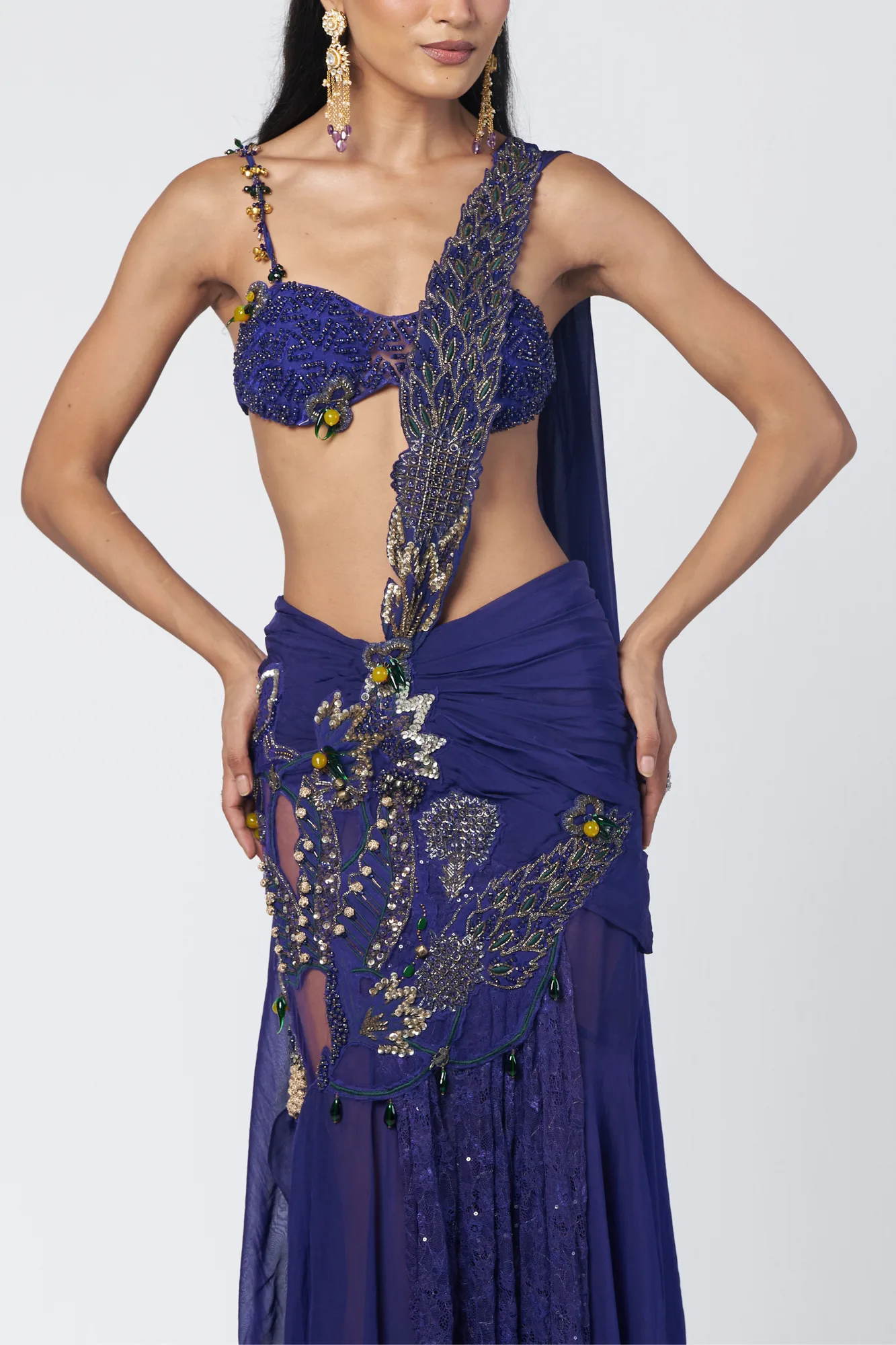 Juliee saree by Rishi and Vibhuti, view 3