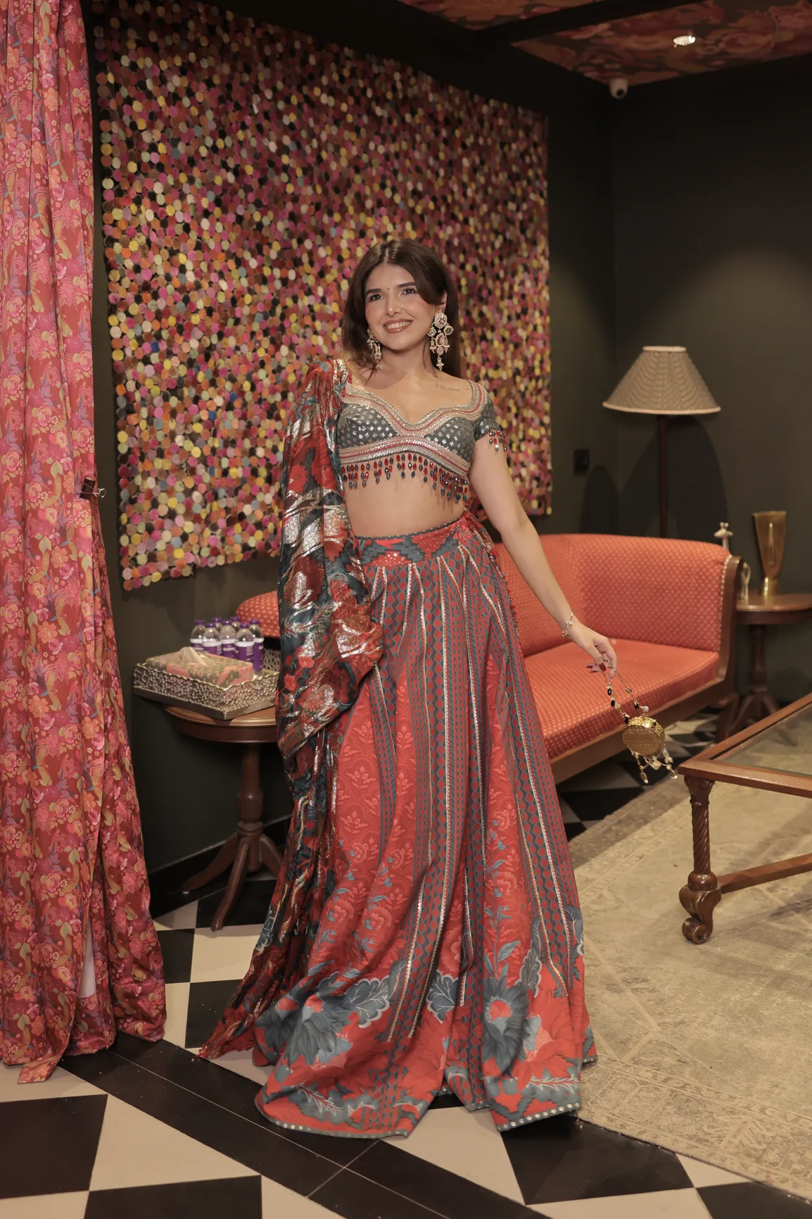 Ashi Khanna in Leher Lehenga by Rishi and Vibhuti, view 4