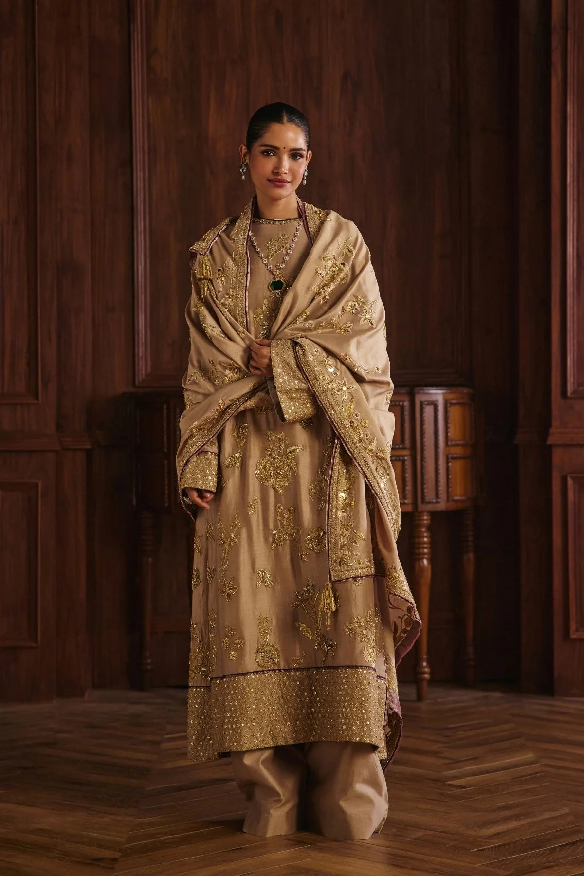 Kainat by Mahima Mahajan, nude kurta