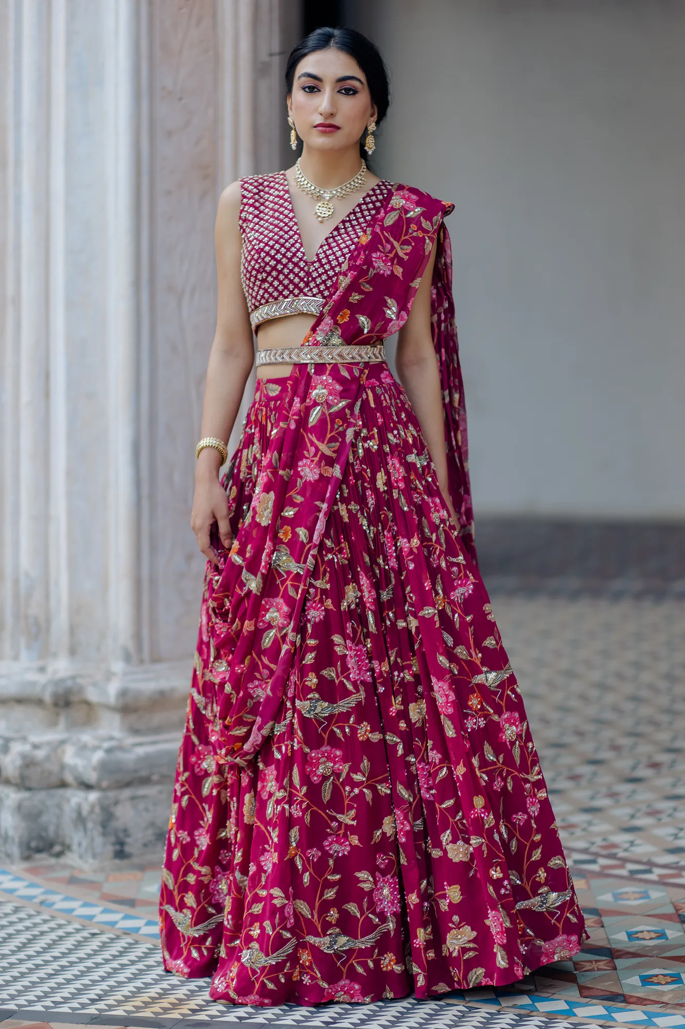 Nitara Lehenga Set by Paulmi And Harsh