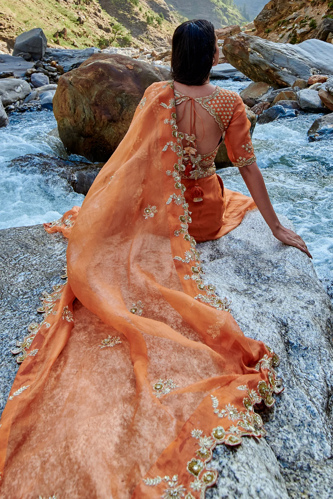 Nigella Lehenga Set by Paulmi And Harsh, view 3