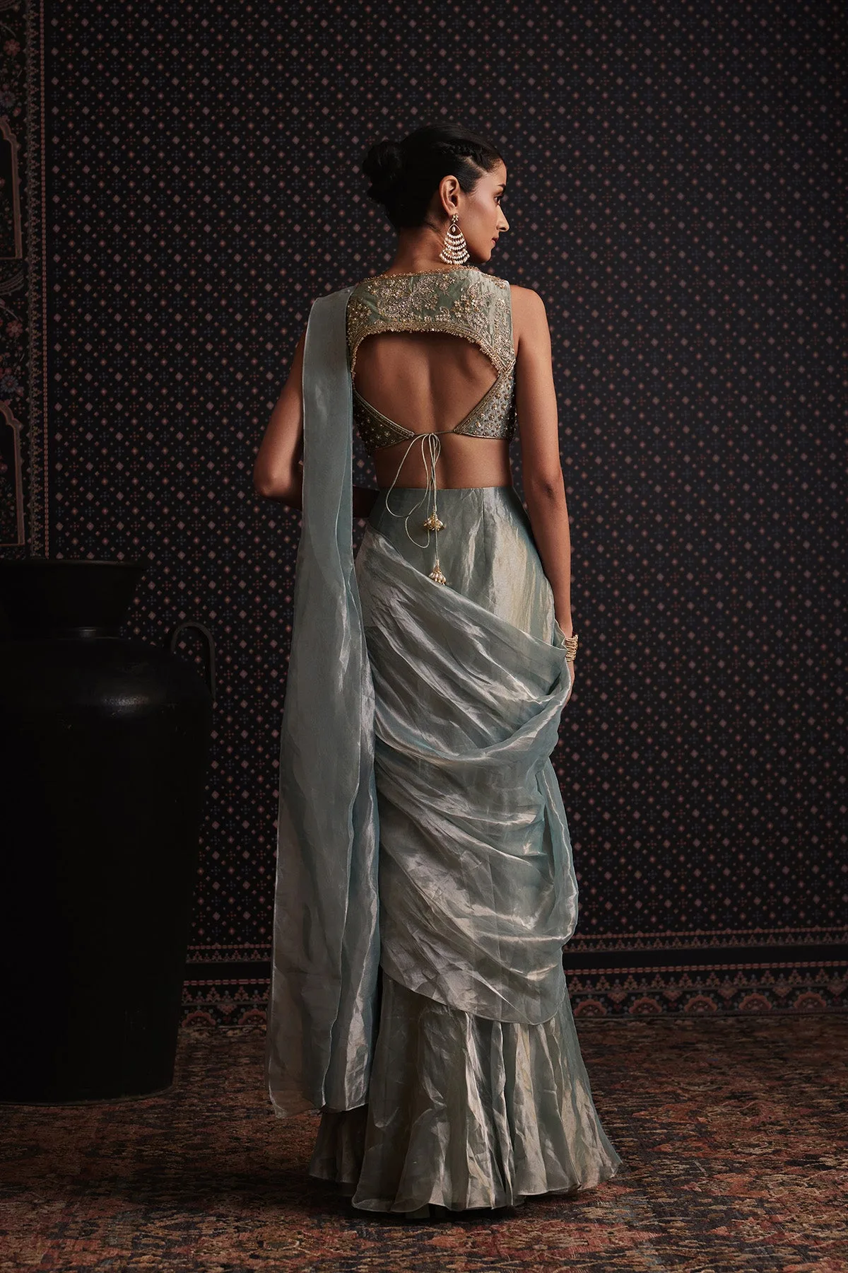 Haze Saree Set by Ridhi Mehra, view 4