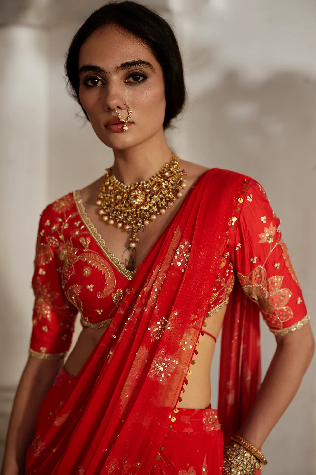 Lia Saree Set by Paulmi And Harsh, view 3