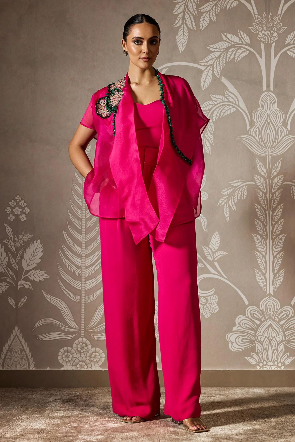 Aura Cape Pants Set by Ridhi Mehra