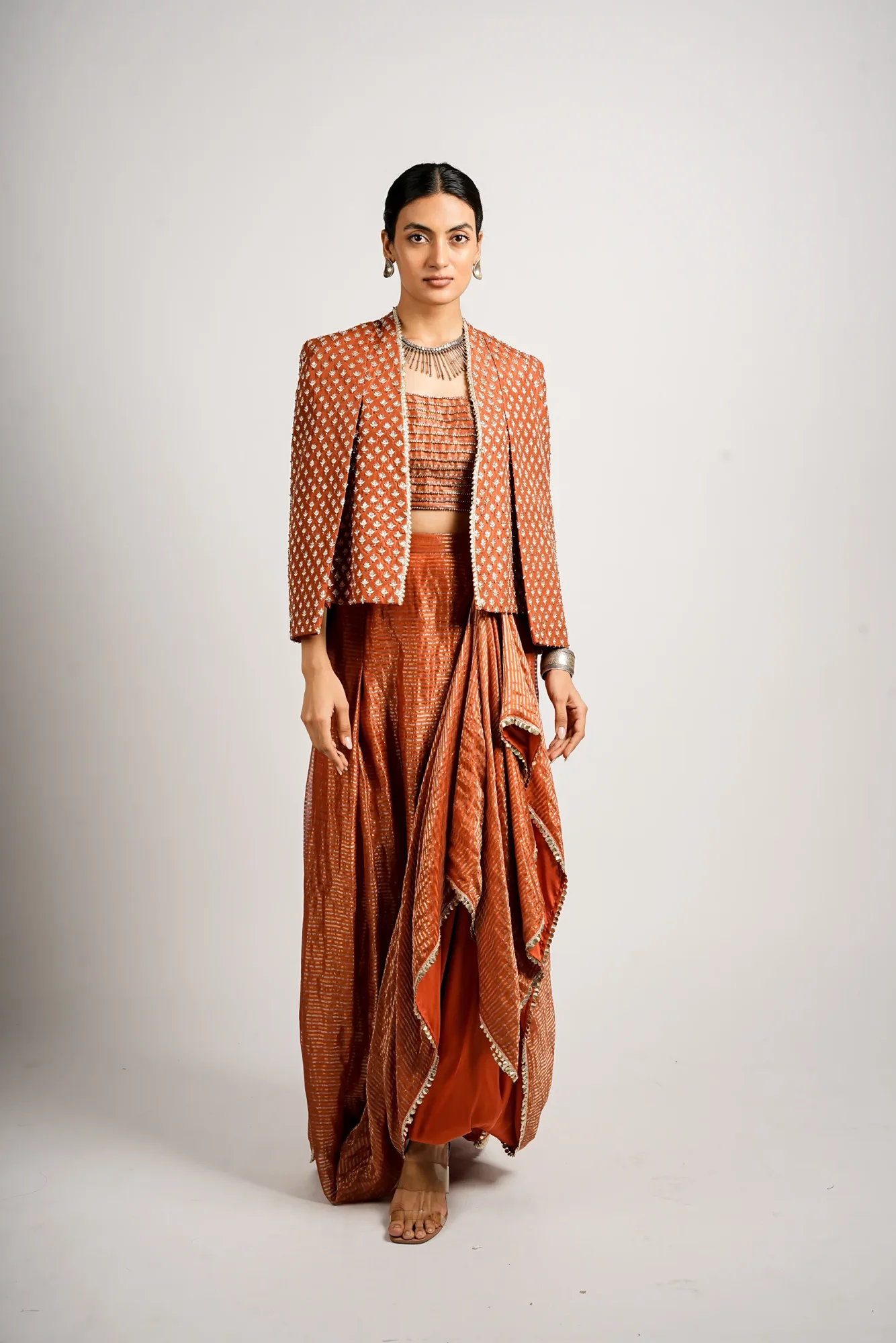 Ember Embellished Drape Set by SVA