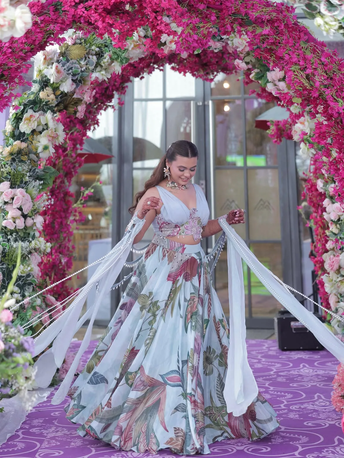 Simran Maheshwari in Icy Woo Lehanga by Rishi and Vibhuti
