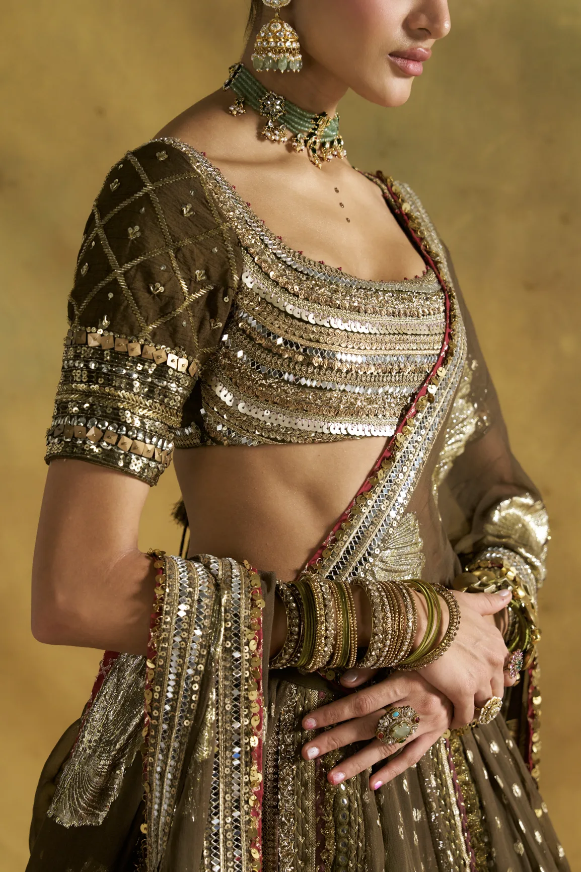 Zalima Lehenga by Rishi and Vibhuti, view 2